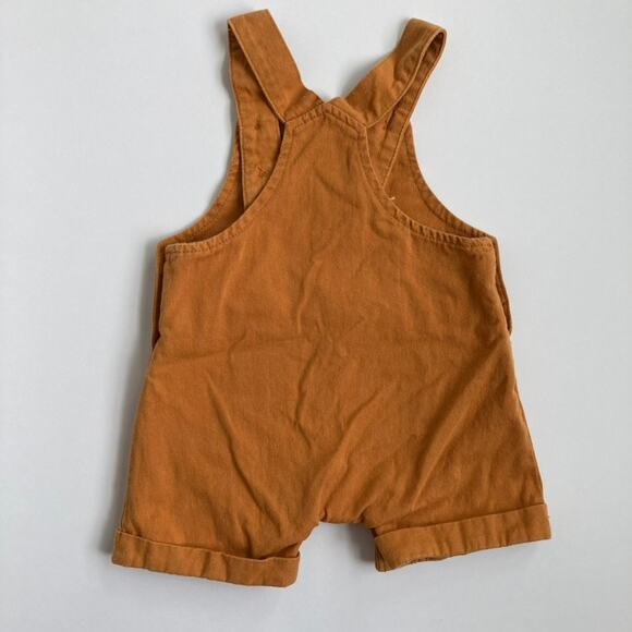 Baby Baby Embroidered Rainbow Golden Shortalls - Mustard Yellow - 3-6M - Picture 3 of 11